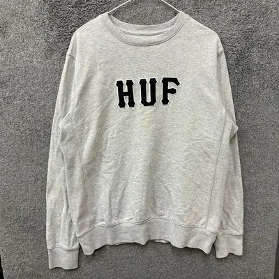 【F25】 HUF スウェット サイズM グレー 灰色