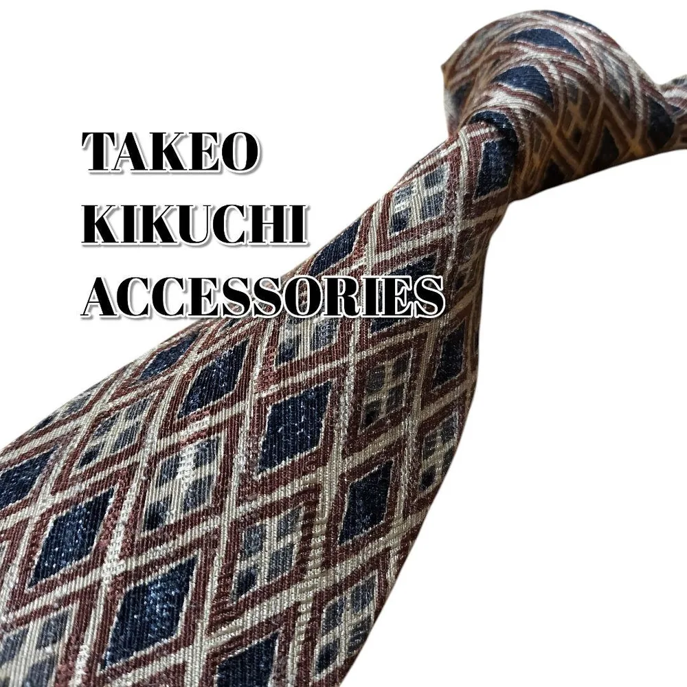 ★TAKEO KIKUCHI ACCESSORIES★ ブラウン系 日本製