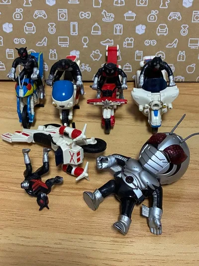 ジャンク品 仮面ライダー フィギュア バイク 5体 仮面ライダーSD 1体