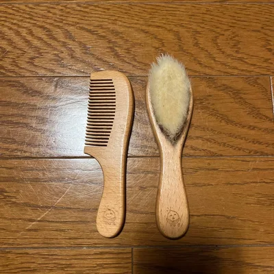 ベビー用 木製ヘアブラシ コーム 2点セット