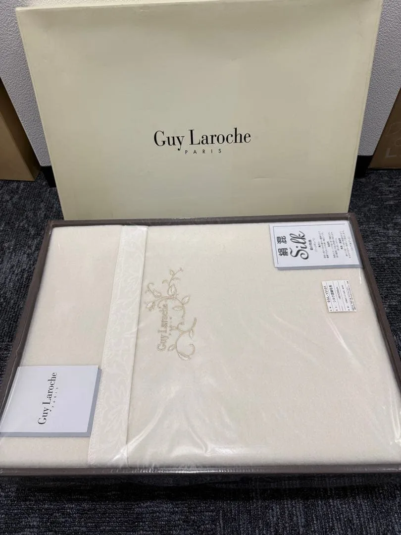 Guy Laroche シルク混綿毛布 140×200cm