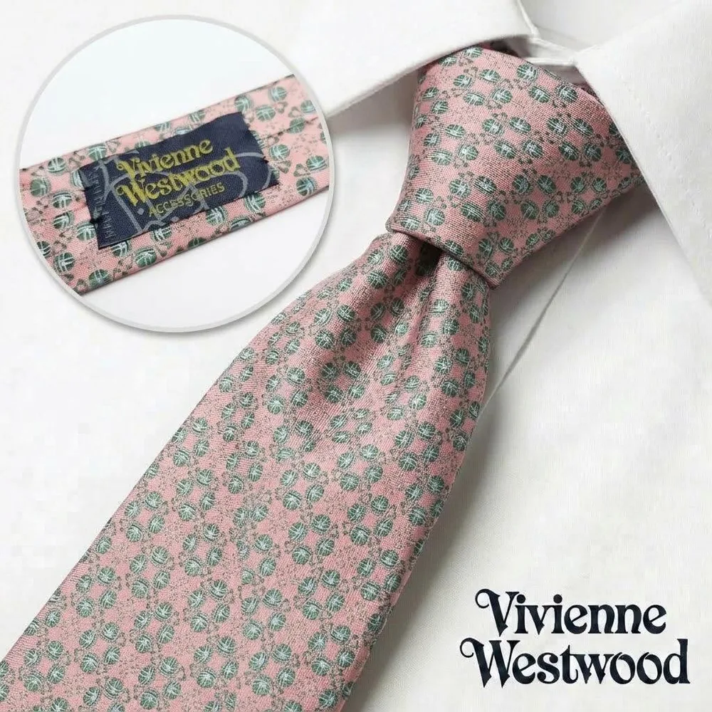 【ほぼ未使用】Vivienne Westwood ネクタイ ピンクオレンジ