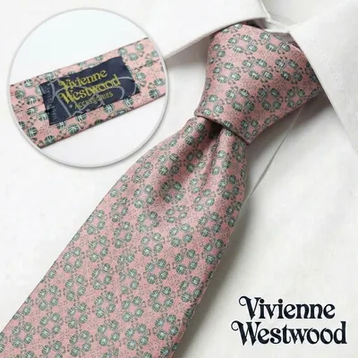 【ほぼ未使用】Vivienne Westwood ネクタイ ピンクオレンジ