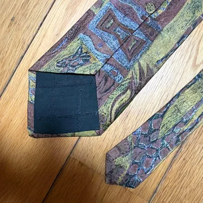 Ermenegildo Zegna シルクネクタイ キリン柄 イタリア製
