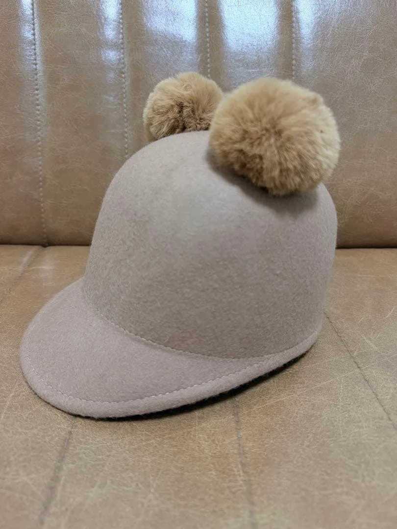 ZARAキッズ キャップ ポンポン付き ぶらうん