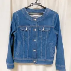 anysis ノーカラー デニムジャケット L エニシス エニィシィス