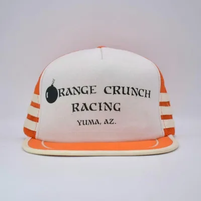 80s 台湾製 レーシング チーム ビンテージ メッシュ キャップ サイドライン