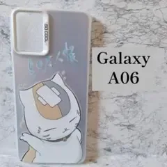 Galaxy A06スマホケース カバー ワイヤレス充電対応 ニャンコ先生