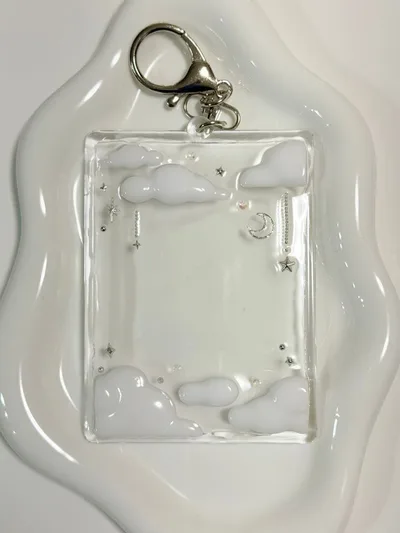 トレカキーホルダー トレカケース レジンデコ 星 雲 y2k