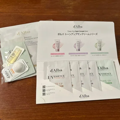 d'Alba โลชั่น ครีม มาส์ก โทนอัพ ครีมกันแดด ชุดตัวอย่าง