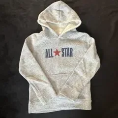 キッズ CONVERSE ALL STAR パーカー 140 グレー コンバース