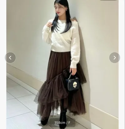 2026AW snidel ウールミンクオフショルプルオーバー