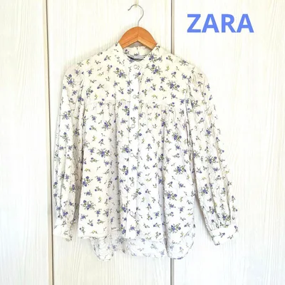 ZARA 花柄 長袖シャツ