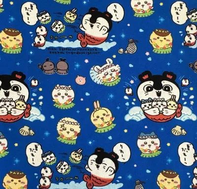 ちいかわ 生地 140❌50 はぎれ 映画 人魚