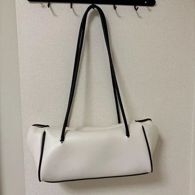 ZARA ハンドバッグ ホワイト ブラック