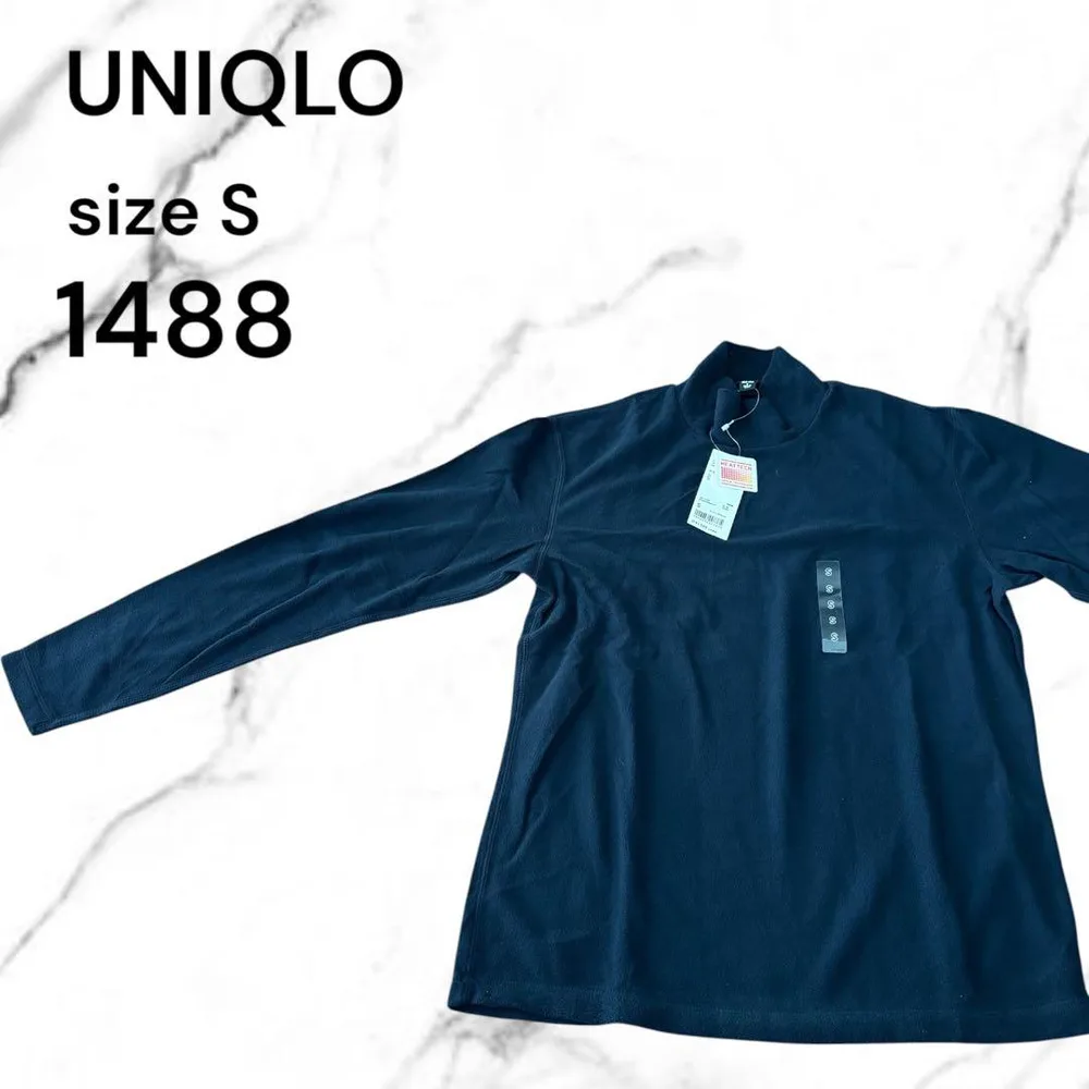UNIQLO ヒートテック フリース 長袖 ブラック Sサイズ 長袖 新品 黒