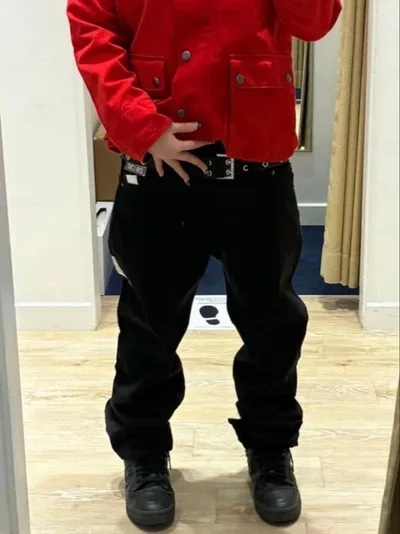 gap straight denim Black swag