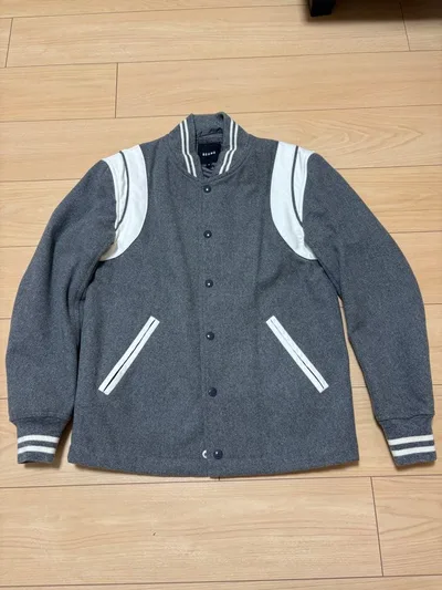 BEAMS スタジャン グレー ホワイト