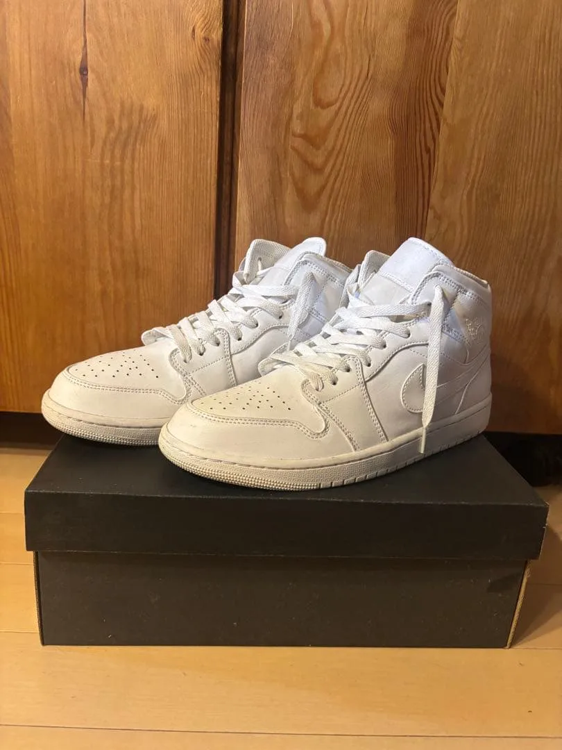 Air Jordan 1 Mid White 28.5cm