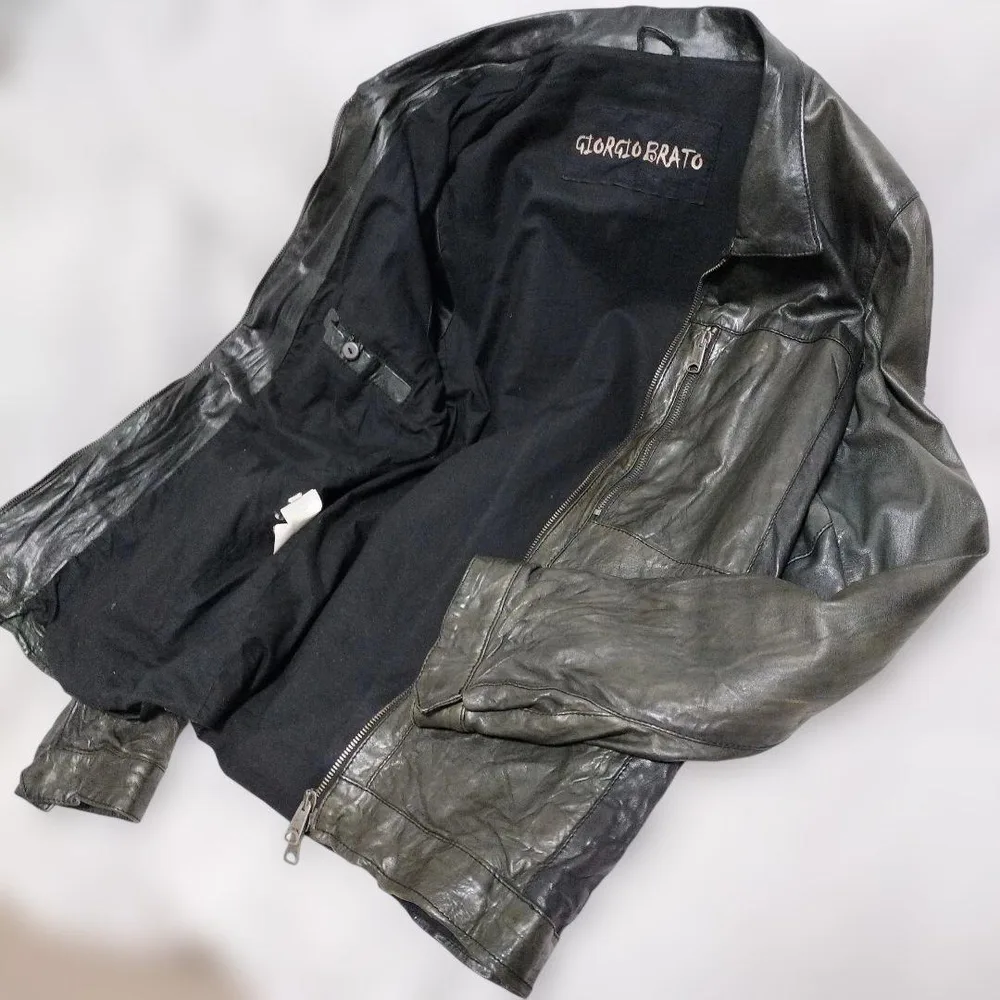 GIORGIO BRATO ジョルジオブラット シングルライダース 羊革 美品