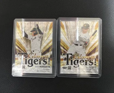โชตะ โมริชิตะ เทรุอากิ ซาโตะ ซีเรียลการ์ด BBM Hanshin Tigers