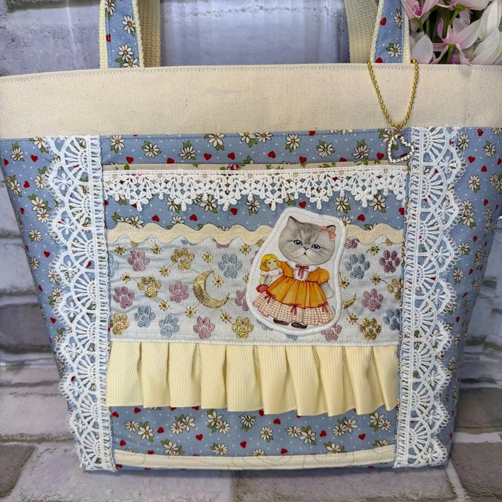トートバッグ コヤンイサムチョン 刺繍リボン