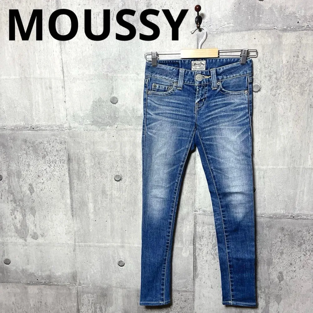 MOUSSY マウジー ローライズ スキニーデニム スキニージーンズ w23
