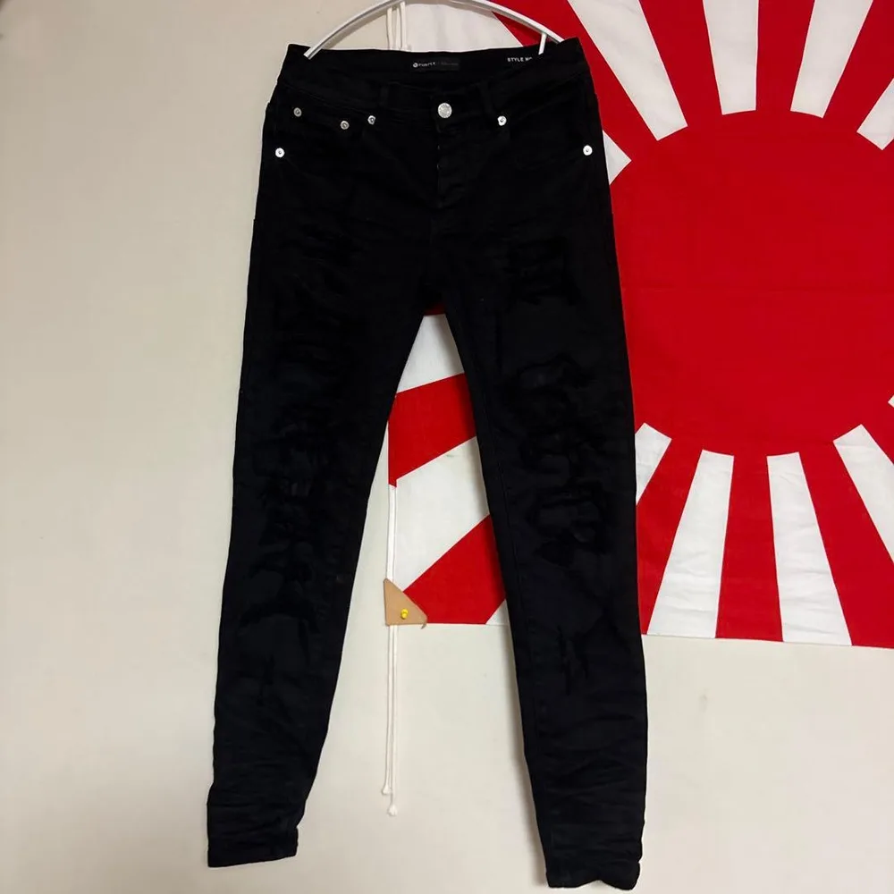 PURPLE BRAND スキニーデニム ブラック サイズ28 前タグ無し
