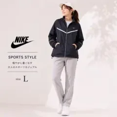 NIKE ナイキ ナイロンジャケット ウィンドブレーカー L レディース