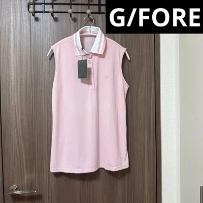 新品 タグ付き G/FORE ゴルフウェア ノースリーブ レディース ピンク