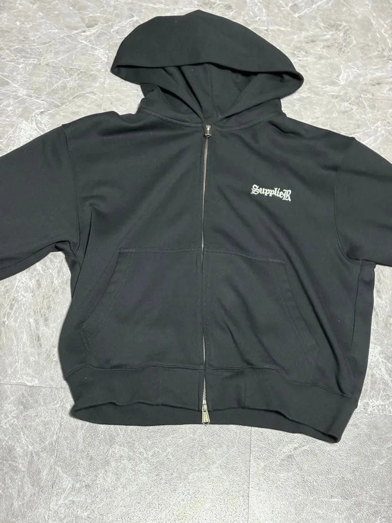 『新品』SUPPLIER ジップアップパーカー ブラック M