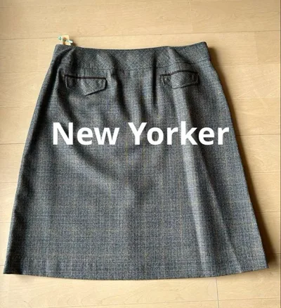 New Yorker ニューヨーカー チェック柄 スカート 大きいサイズ