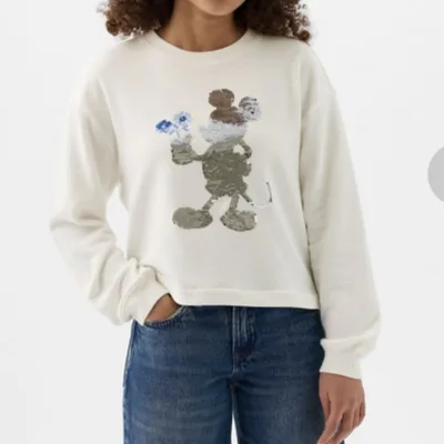 【新品タグ付】Gap Kids ディズニースパンコール スウェット プルオーバー