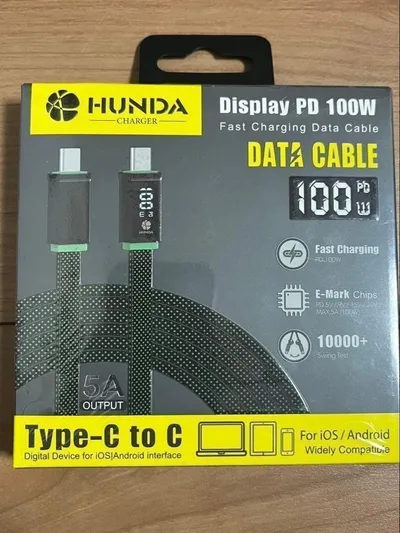 HUNDA 平型USBケーブル 2m グリーン X0013GO2ZT