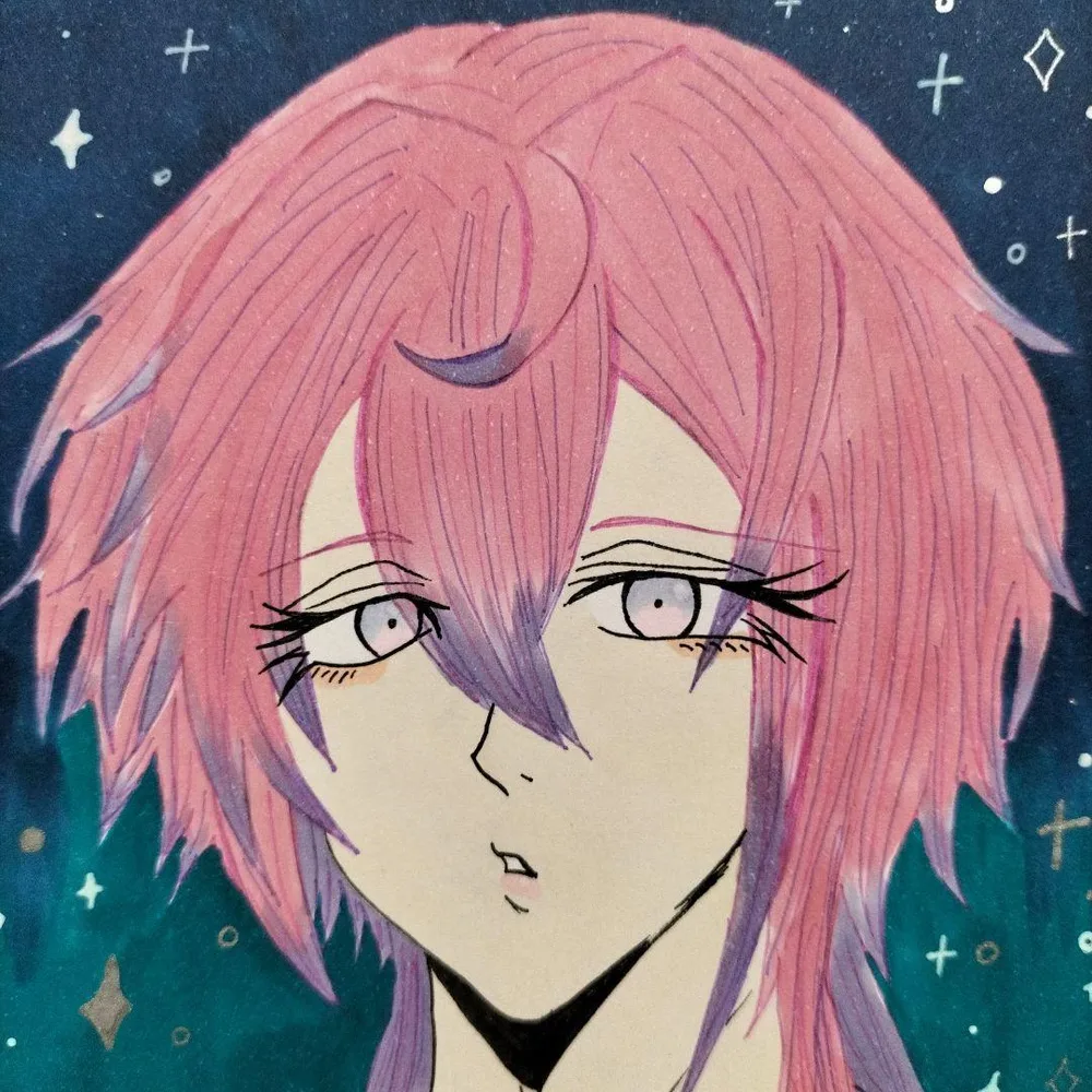 手描きイラスト オリジナル 原画 アナログ 色紙