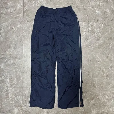 L.L.Bean ナイロンパンツ 裏フリース ネイビー ジャージ12サイズ g2