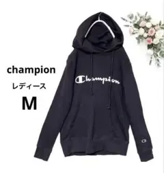 Champion チャンピオン スウェット パーカー 黒 M 古着女子 ゆるだぼ