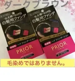 商品名 資生堂 プリオール (ダークブラウン)数量2個 白髪隠し
