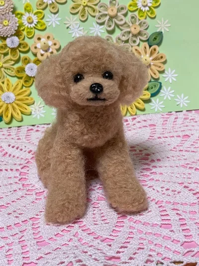 羊毛フェルト トイプードル