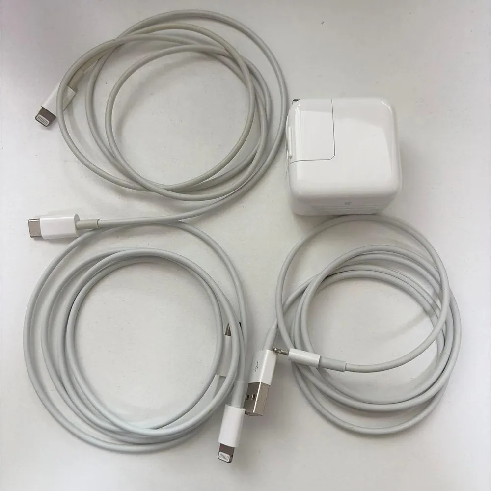 Apple 純正品 正規品 充電器 ACアダプタ&ライトニングケーブル