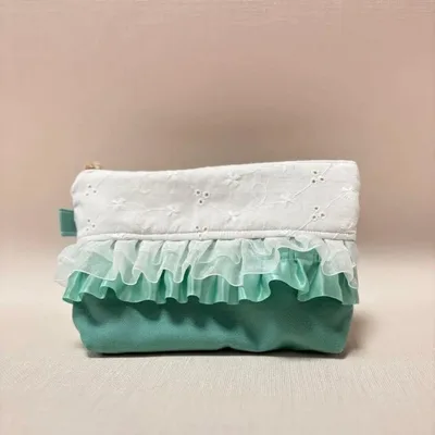 ✳︎ハンドメイド✳︎クリームソーダ?みたいなポーチ