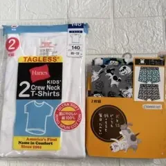 Hanes キッズTシャツ 2枚組 ボクサーブリーフ 2枚組 140cm セット