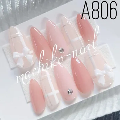 ネイルチップ♥️A806
