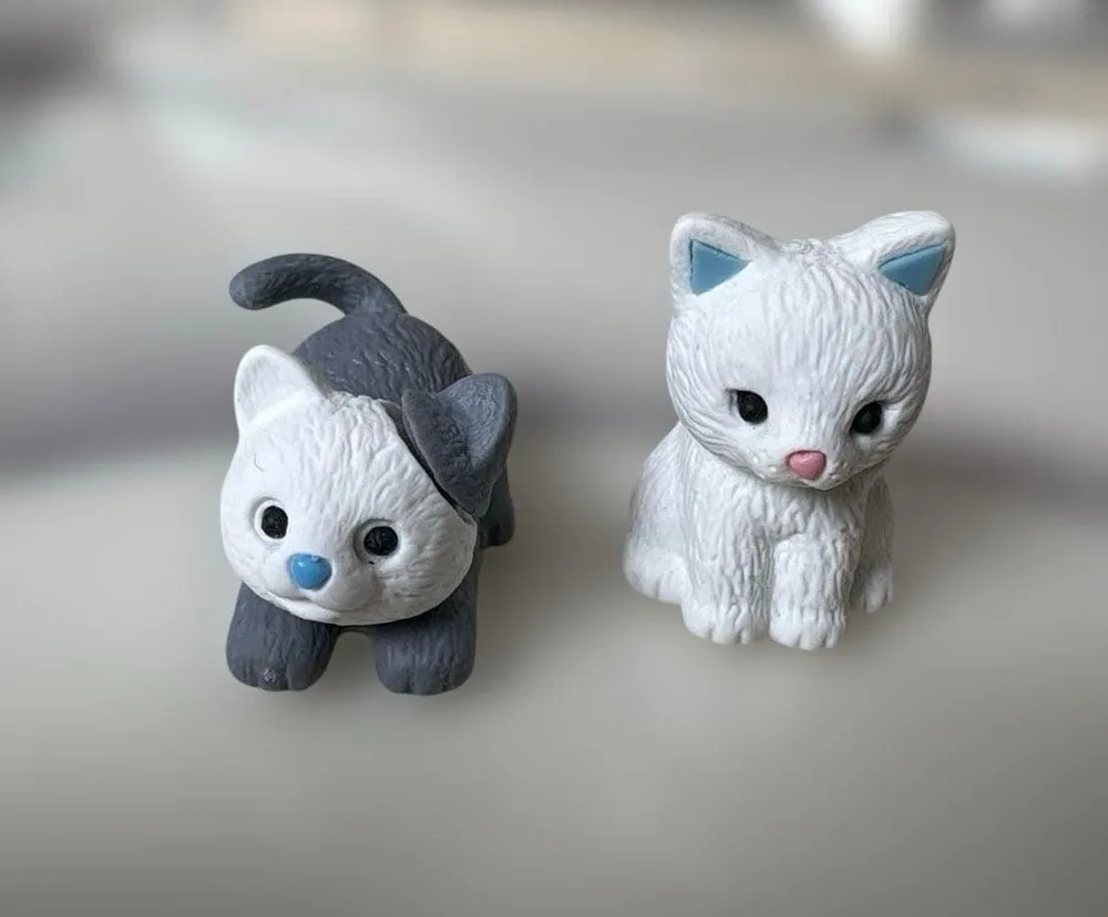 ミニフィギュア 子猫 2体セット