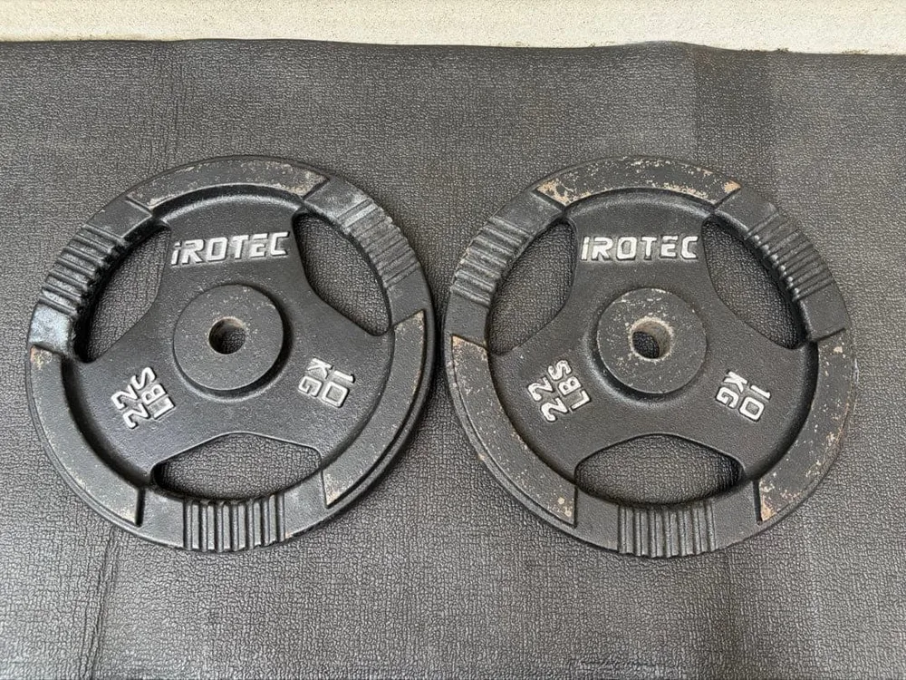 IROTEC ダンベルプレート 10kg 2枚 穴径28mm 管理2
