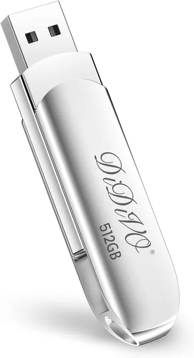 DIDIVO USBメモリ512GB シルバー USB2.0