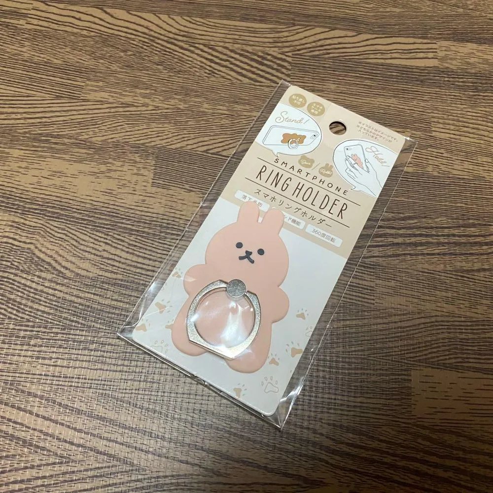 スマートフォン スマホリングホルダー うさぎ