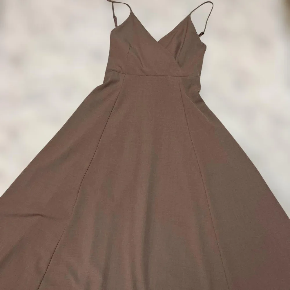 And Couture新品バックリボン キャミワンピース ブラウン