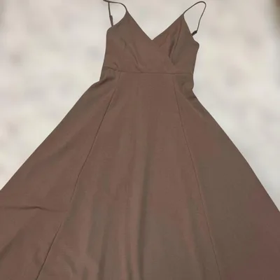 And Couture新品バックリボン キャミワンピース ブラウン