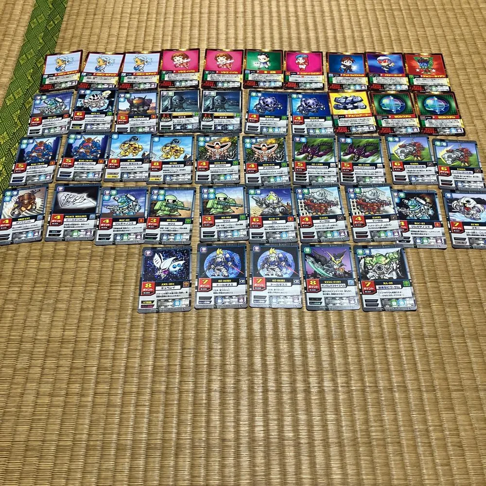 ขายกันดั้ม Carddass Bandai 45 ชิ้นจำนวนมาก